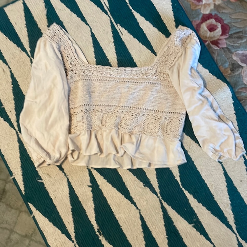 American eagle crocheted top
